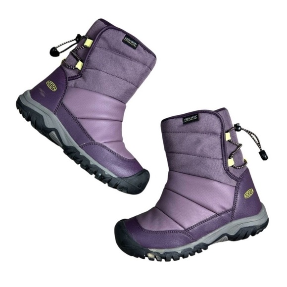 Keen Other - Keen Girls Purple Puffrider Keen-Dry Waterproof Insulated Winter Snow Boots Sz10